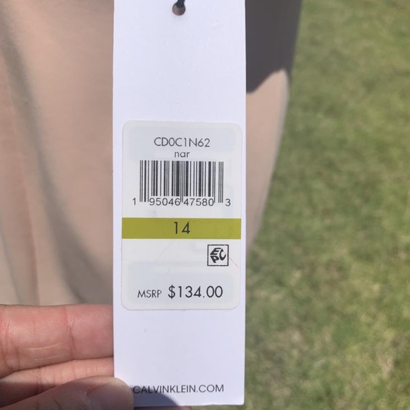 Calvin Klein pink blush sleeveless dress women's size 14 new with tags - Picture 9 of 9